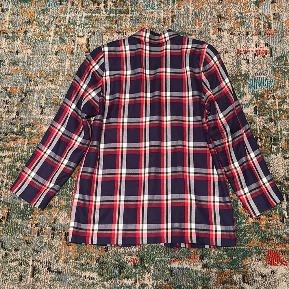 True Vintage Pendleton Plaid Single Breasted Blaz… - image 2